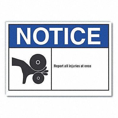 Notice Sign 10in x 14in Non-PVC Polymer