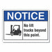 Notice Sign 7 inx10 in Non-PVC Polymer