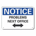 Rflctv Humor Notice Sign 7x10in Aluminum