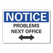 Humor Notice Label 5 x 7 in Polyester