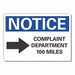 Humor Notice Reflective Label 3 1/2x5in