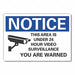 Surveillance Notice Label 10x14in Polyes