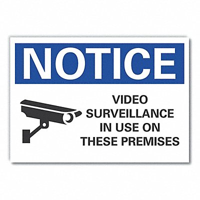Notice Sign 10in x 14in Non-PVC Polymer
