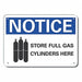 Rflctv Cyl Handling Notice Sign 10x14in