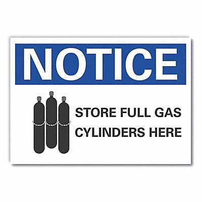 Notice Sign 7 inx10 in Non-PVC Polymer