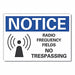 Radio Fields Notice Lbl 7x10in Polyest
