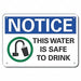 Notice Sign 7 in x 10 in Aluminum