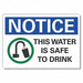 Notice Sign 10in x 14in Non-PVC Polymer