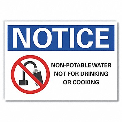 Notice Sign 7 inx10 in Non-PVC Polymer
