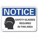 Alum Eye Notice Sign 10x14in Alum