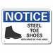 Foot Notice Sign 10inx14in Plastic