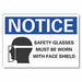 Eye Notice Rflct Label 5 in x 7 in