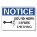 Rflctv Lift Truck Trfc Note Sign 10x14in