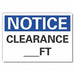 Clearance Notice Rflctv Label 3.5inx5in