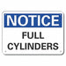 Cyl Handling Notice Sign 7x10in Plastic