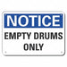 K3084 Alum Storage Notice Sign 7x10in Alum