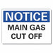 Notice Sign 7 in x 10 in Non-PVC Polymer