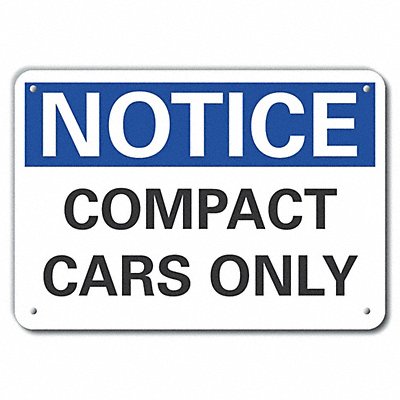 Parking Notice Sign 10inx14in Aluminum