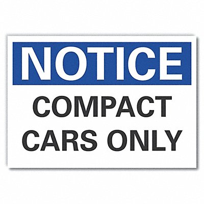 Parking Notice Rflct Label 5 in x 7 in