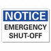 Notice Sign 7 in x 10 in Non-PVC Polymer