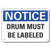 Rflct Hzrdous Mtrl Notice Sign 7x10in
