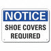 Alum Foot Notice Sign 10x14in Alum