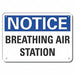 Breathing Apparatus Notice Sign 7x10in