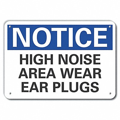 Alum Hearing Notice Sign 10x14in Alum