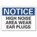 Hearing Notice Label 3.5x5in Polyester