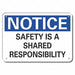 Rflct Accdnt Prevent Note Sign 7x10in