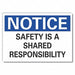 Notice Sign 7 in x 10 in Non-PVC Polymer