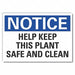 Notice Sign 10 x 14 in Non-PVC Polymer