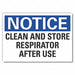 Notice Sign 7 in x 10 in Non-PVC Polymer