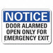 Plstc Door Instructn Notice Sign 10x14in