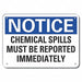 Alum Chemicals Notice Sign 10x14in Alum