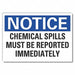Notice Sign 7 in x 10 in Non-PVC Polymer