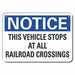 Alum Traffic Safety Notice Sign 10x14in