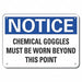 Plastic Eye Notice Sign 10x14in Plastic