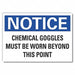 Eye Notice Label 3.5in x 5in Polyester