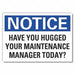 Safety Culture Notice Rflct Label 7x10in