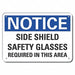 Plastic Eye Notice Sign 10x14in Plastic