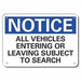 Rflct Inspection Notice Sign 7x10in Alum