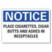 Notice Sign 7 in x 10 in Non-PVC Polymer