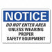 Personal Safety Notice Lbl 5x7in