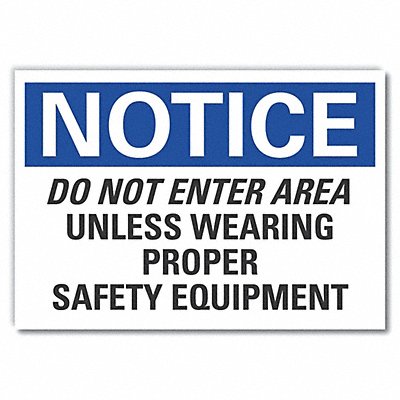 Personal Safety Notice Lbl 7x10in