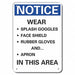 Rflct Chemicals Notice Sign 10x7in Alum