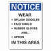 Notice Sign 10in x 14in Non-PVC Polymer