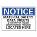 Msds Info Notice Lbl 7x10in Polyester