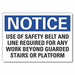 Notice Sign 7 in x 10 in Non-PVC Polymer