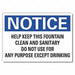 Cleaning Notice Lbl 3 1/2x5in Polyester